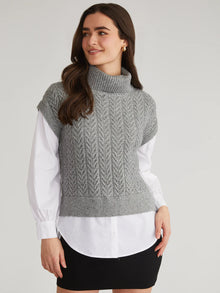  525 America  Layered Turtleneck Sweater