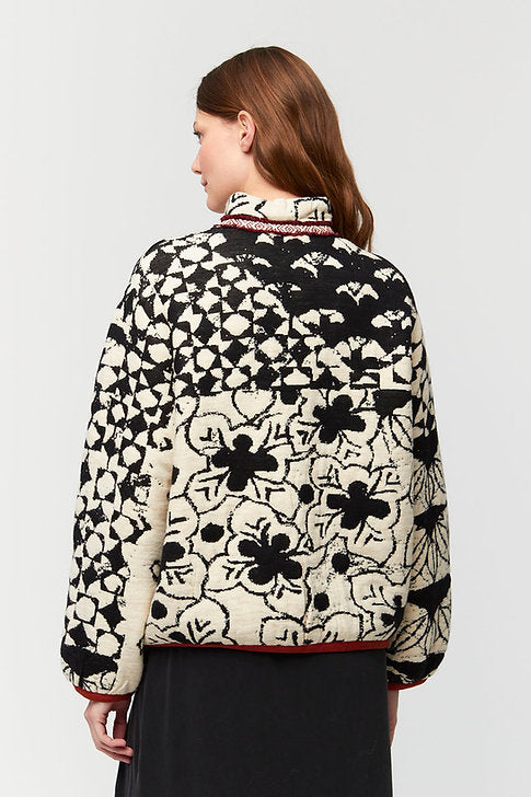 Aldo Martins Zip Pattern Sweater