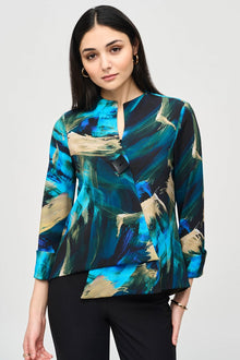  Joseph Ribkoff Silky Abstract Swing Jacket