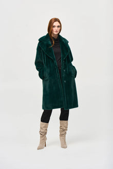  Joseph Ribkoff Faux Fur Sweater Coat