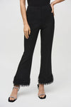 Joseph Ribkoff Silky Knit and Novelty Flared Pants