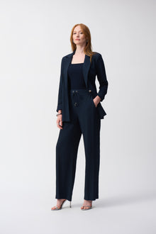  Joseph Ribkoff Seersucker Straight Blazer