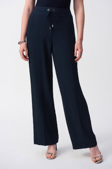  Joseph Ribkoff Seersucker Wide Leg Pull-On Pants