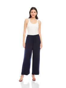  Fifteen Twenty Navy Wide-Leg Ankle Pants