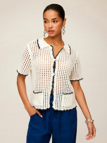  Fifteen Twenty Gemma Crochet Shirt