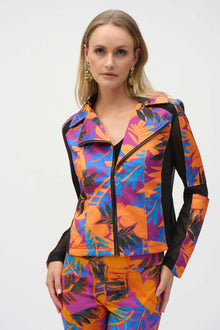  Joseph Ribkoff Scuba Tropical Jacket